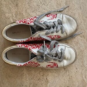Golden Goose Kids Sneakers - Valentine’s Special White, Red, and Gold